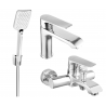 Mexen Pecos R62 badkuipset, chroom - 72703R62-00