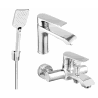 Mexen Pecos R62 zestaw wannowy, chrom - 72703R62-00
