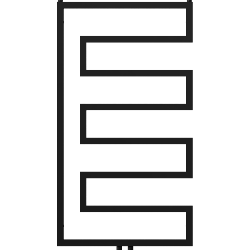 Mexen Floryda radiador decorativo 1080 x 600 mm, 358 W, preto - W206-1080-600-00-70