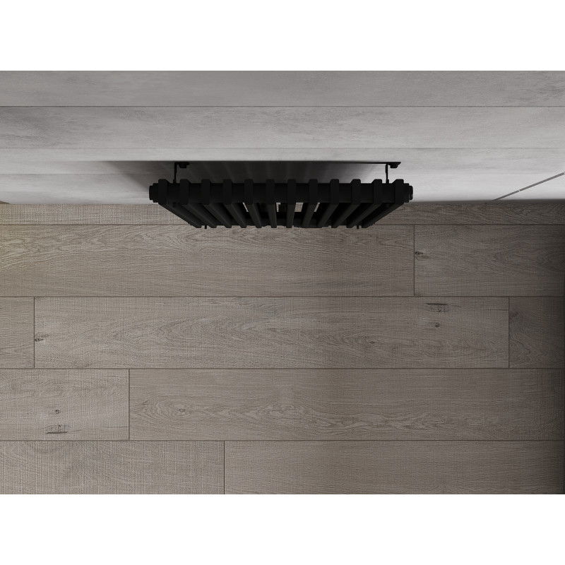 Mexen Kansas decoratieve radiator 1200 x 420 mm, 842 W, zwart - W204-1200-420-00-70