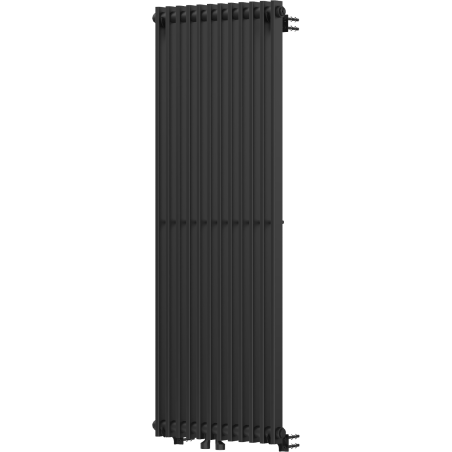 Mexen Kansas dekorativni radijator 1200 x 420 mm, 842 W, crni - W204-1200-420-00-70
