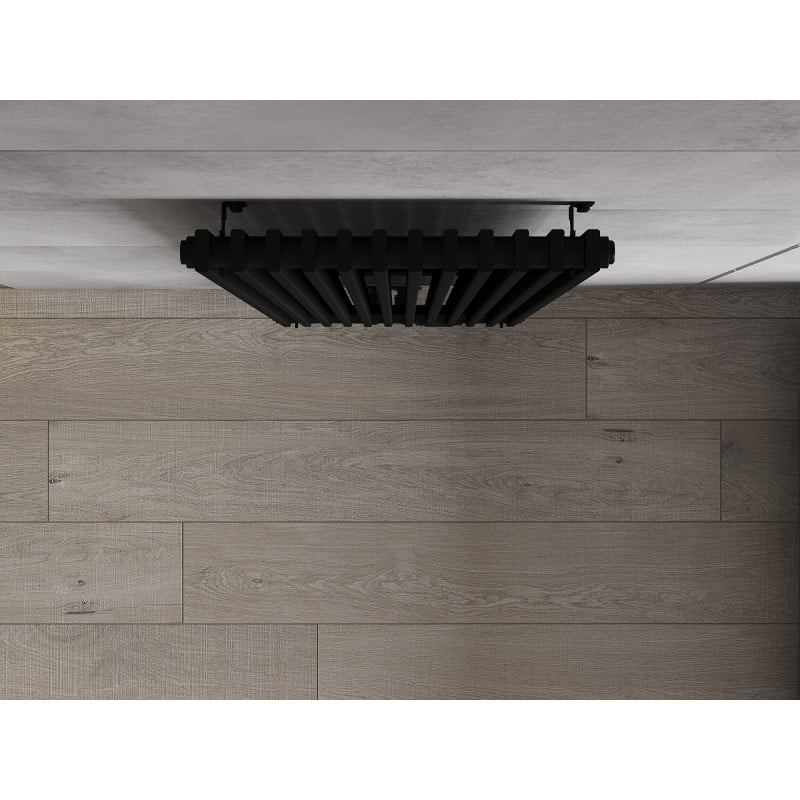 Mexen Kansas decoratieve radiator 1800 x 420 mm, 1242 W, zwart - W204-1800-420-00-70