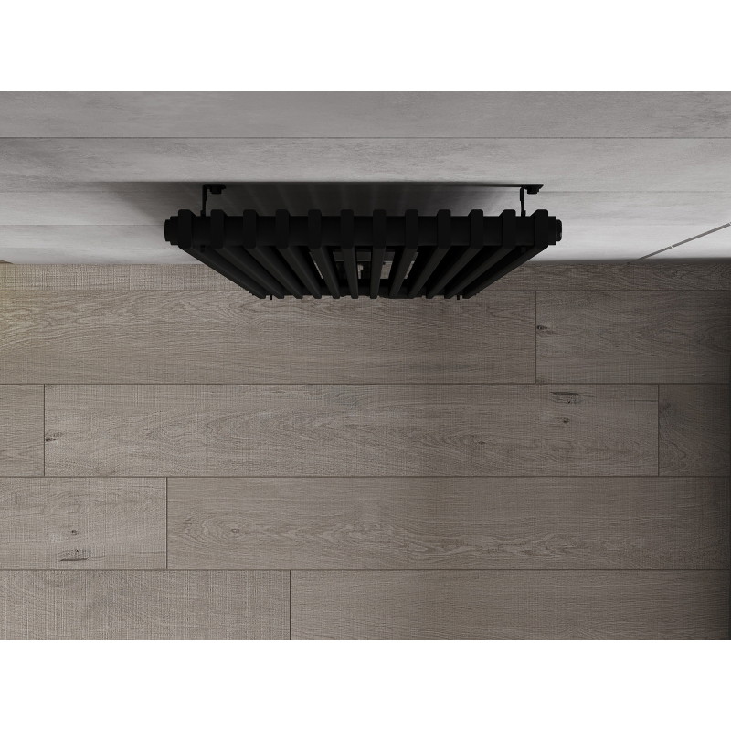 Mexen Kansas grzejnik dekoracyjny 1800 x 420 mm, 1242 W, czarny - W204-1800-420-00-70