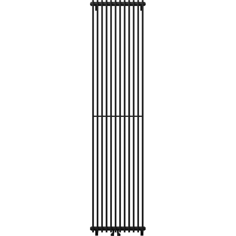 Mexen Kansas decoratieve radiator 1800 x 420 mm, 1242 W, zwart - W204-1800-420-00-70