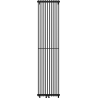 Mexen Kansas dekorativni radijator 1800 x 420 mm, 1242 W, crni - W204-1800-420-00-70