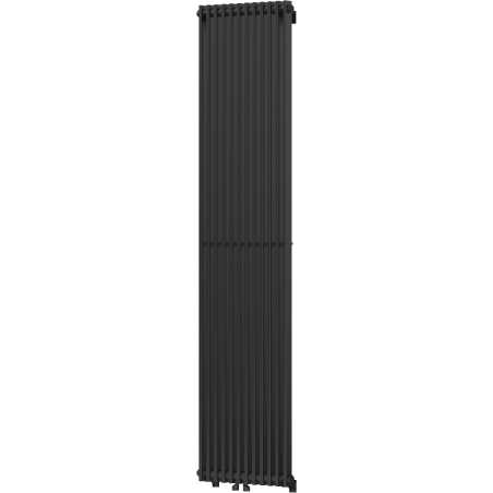 Mexen Kansas dekorativni radijator 1800 x 420 mm, 1242 W, crni - W204-1800-420-00-70