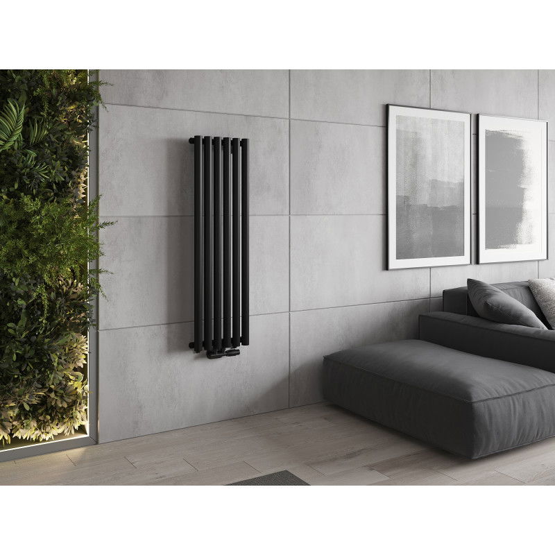 Mexen Nevada dekorativ radiator 1200 x 360 mm, 483 W, svart - W201-1200-360-00-70