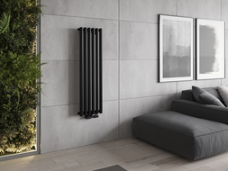 Mexen Nevada dekorativni radiator 1200 x 360 mm, 483 W, črn - W201-1200-360-00-70
