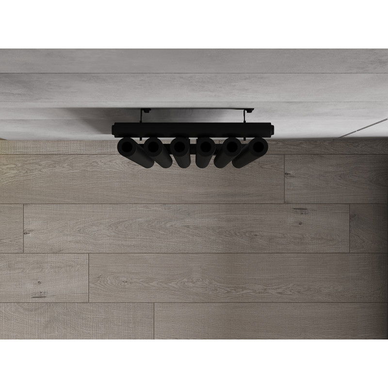 Mexen Nevada dekorativ radiator 1200 x 360 mm, 483 W, svart - W201-1200-360-00-70