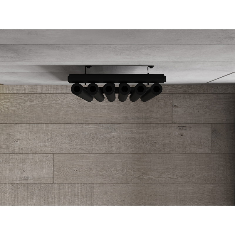 Mexen Nevada dekorativni radijator 1200 x 360 mm, 483 W, crni - W201-1200-360-00-70