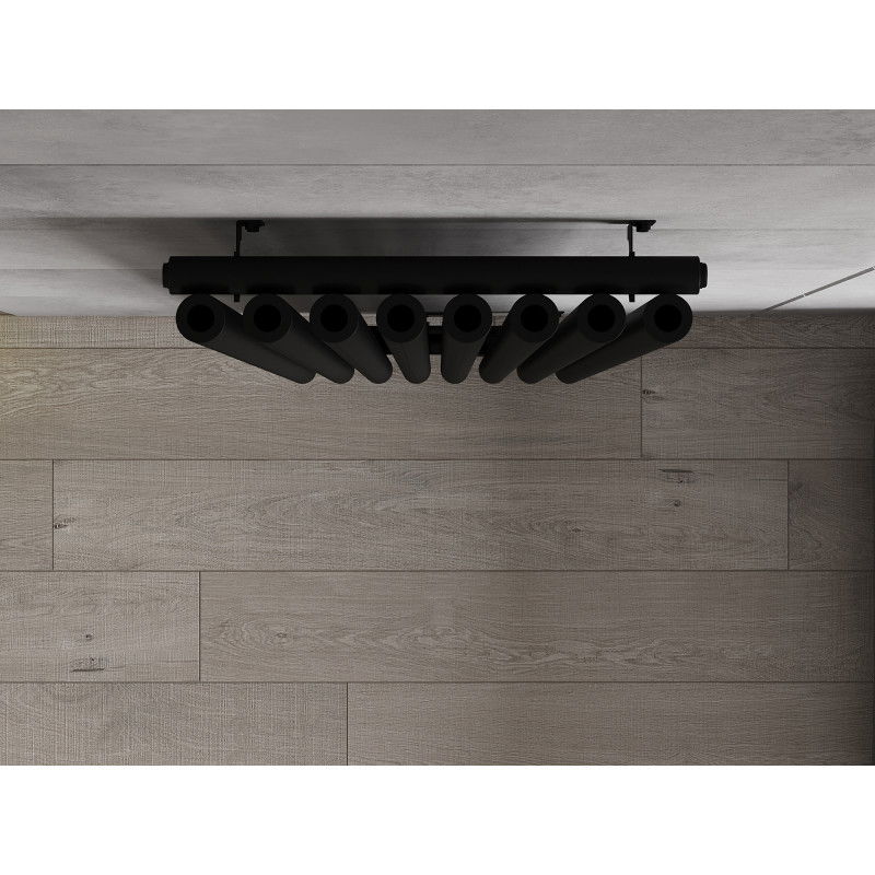 Mexen Nevada dekorativni radiator 1800 x 480 mm, 940 W, črn - W201-1800-480-00-70