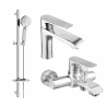 Mexen Pecos DQ40 zestaw wannowy, chrom - 72703DQ40-00