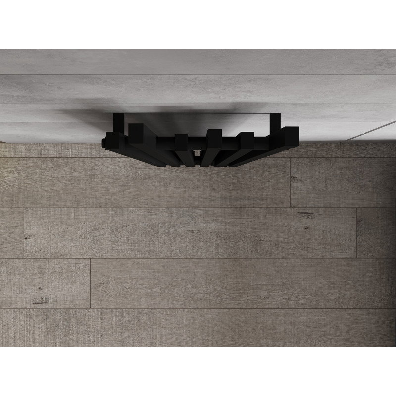 Mexen Omaha dekorativen Heizkierper 1800 x 420 mm, 655 W, schwaarz - W208-1800-420-00-70