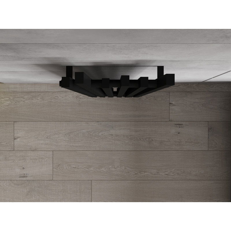 Mexen Omaha dekorativni radiator 1800 x 420 mm, 655 W, črn - W208-1800-420-00-70