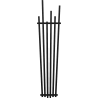 Mexen Omaha dekoratiivne radiaator 1800 x 420 mm, 655 W, must - W208-1800-420-00-70