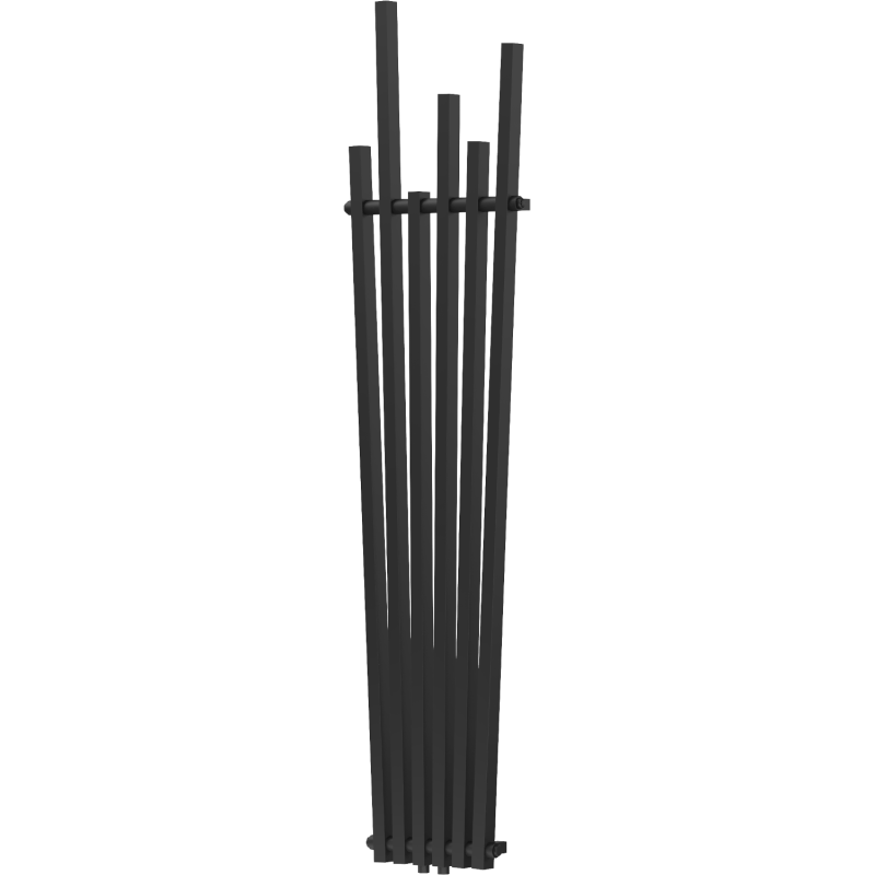 Mexen Omaha koristeellinen lämmitin 1800 x 420 mm, 655 W, musta - W208-1800-420-00-70