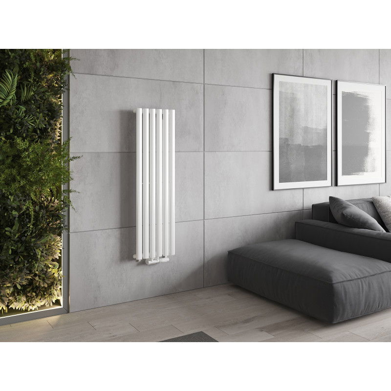 Mexen Oregon dekorativni radiator 1200 x 360 mm, 417 W, bel - W202-1200-350-00-20