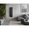 Mexen Oregon dekorativer Heizkörper 1200 x 360 mm, 417 W, schwarz - W202-1200-350-00-70
