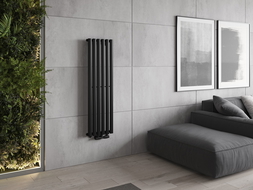 Mexen Oregon dekorativni radiator 1200 x 360 mm, 417 W, črna - W202-1200-350-00-70