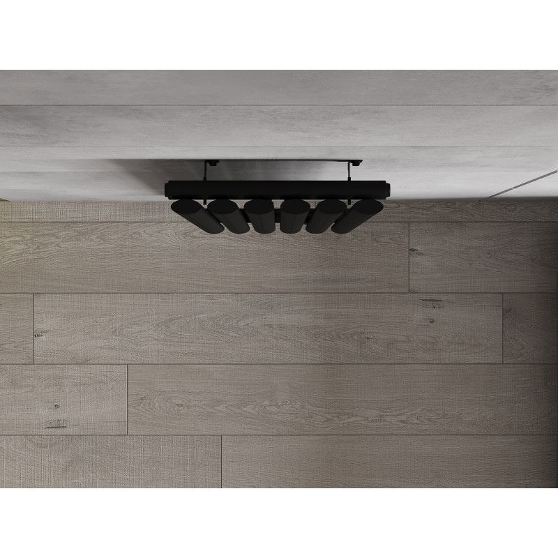 Mexen Oregon dekorativer Heizkörper 1200 x 360 mm, 417 W, schwarz - W202-1200-350-00-70