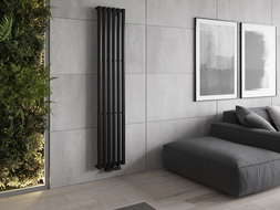 Mexen Oregon decoratieve radiator 1800 x 360 mm, 604 W, zwart - W202-1800-350-00-70