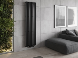 Mexen Oregon dekorativer Heizkörper 1800 x 480 mm, 805 W, schwarz - W202-1800-490-00-70