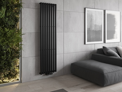 Mexen Oregon dekorativni radiator 1800 x 480 mm, 805 W, črn - W202-1800-490-00-70