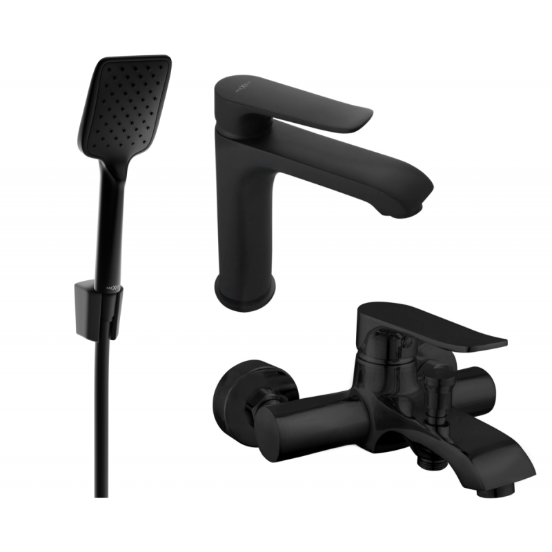 Mexen Pecos R62 ensemble de baignoire, noir - 72703R62-70