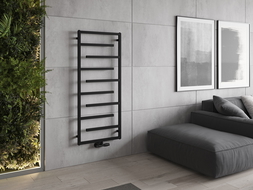Mexen Orlando decoratieve radiator 1380 x 600 mm, 445 W, zwart - W207-1380-600-00-70