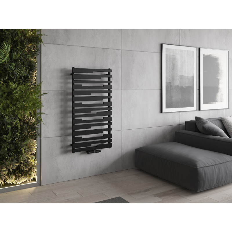Mexen Provo dekorativni radiator 1125 x 600 mm, 799 W, črn - W209-1125-600-00-70