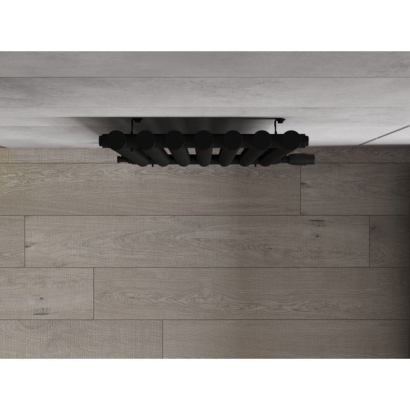 Mexen Texas dekorativen Heizkierper 1200 x 460 mm, 659 W, schwaarz - W203-1200-460-00-70