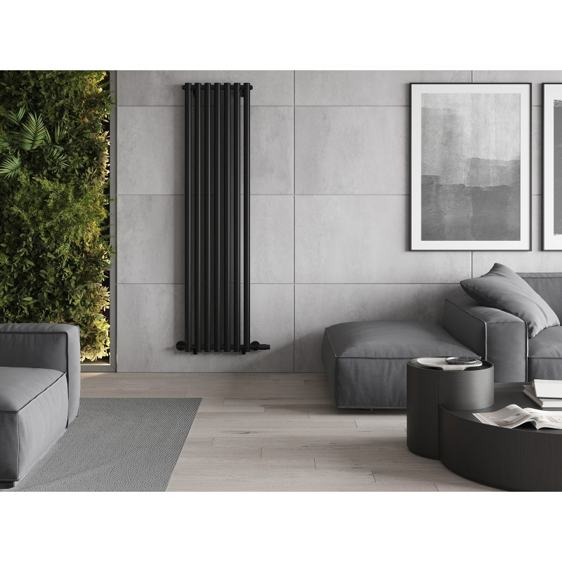 Mexen Texas dekorativer Heizkörper 1800 x 460 mm, 965 W, schwarz - W203-1800-460-00-70