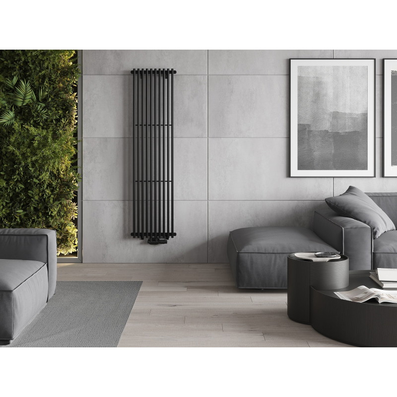 Mexen Tulsa dekoratiivne radiaator 1600 x 420 mm, 613 W, must - W219-1600-420-00-70