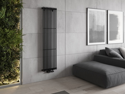 Mexen Tulsa decoratieve radiator 1600 x 420 mm, 613 W, zwart - W219-1600-420-00-70