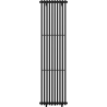Mexen Tulsa dekorativni radiator 1600 x 420 mm, 613 W, črn - W219-1600-420-00-70
