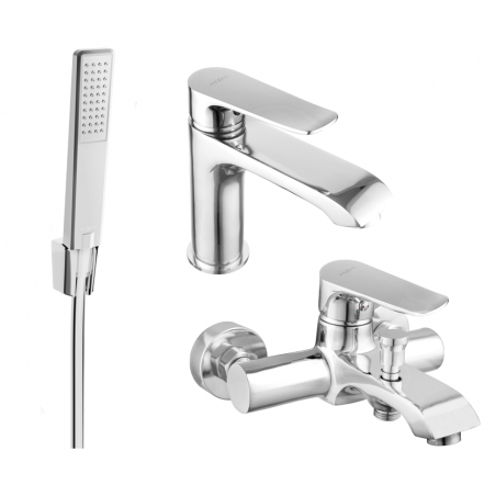 Mexen Pecos R72 badkuipset, chroom - 72703R72-00