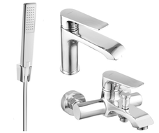 Mexen Pecos R72 bathtub set, chrome - 72703R72-00