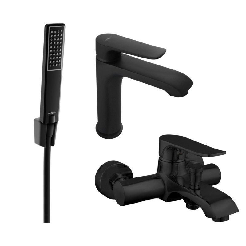 Mexen Pecos R72 vannikomplekt, must - 72703R72-70