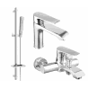Mexen Pecos DQ72 zestaw wannowy, chrom - 72703DQ72-00