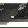 Mexen Andres Granitspüle 1,5-kammerig mit Abtropffläche und Küchenarmatur Aster, schwarz - 6515-77-73450-57-B