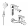 Mexen Pecos R75 bath set, chrome - 72703R75-00