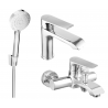 Mexen Pecos R75 vannikomplekt, kroom - 72703R75-00