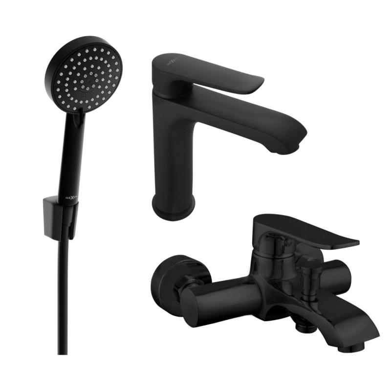 Mexen Pecos R75 vannikomplekt, must - 72703R75-70