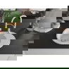 Mexen Kevin granieten spoelbak met 1 bak en afdruiprek en keukenkraan Aster, wit - 6517-20-73450-02