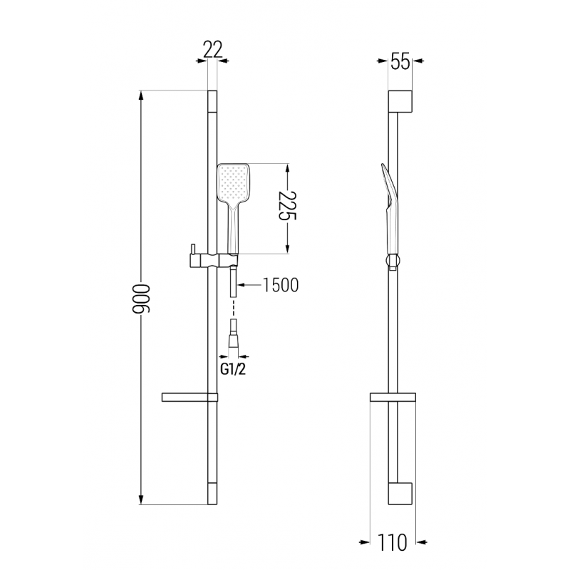 Mexen Pecos DS62 kopalniški komplet, črn - 72703DS62-70