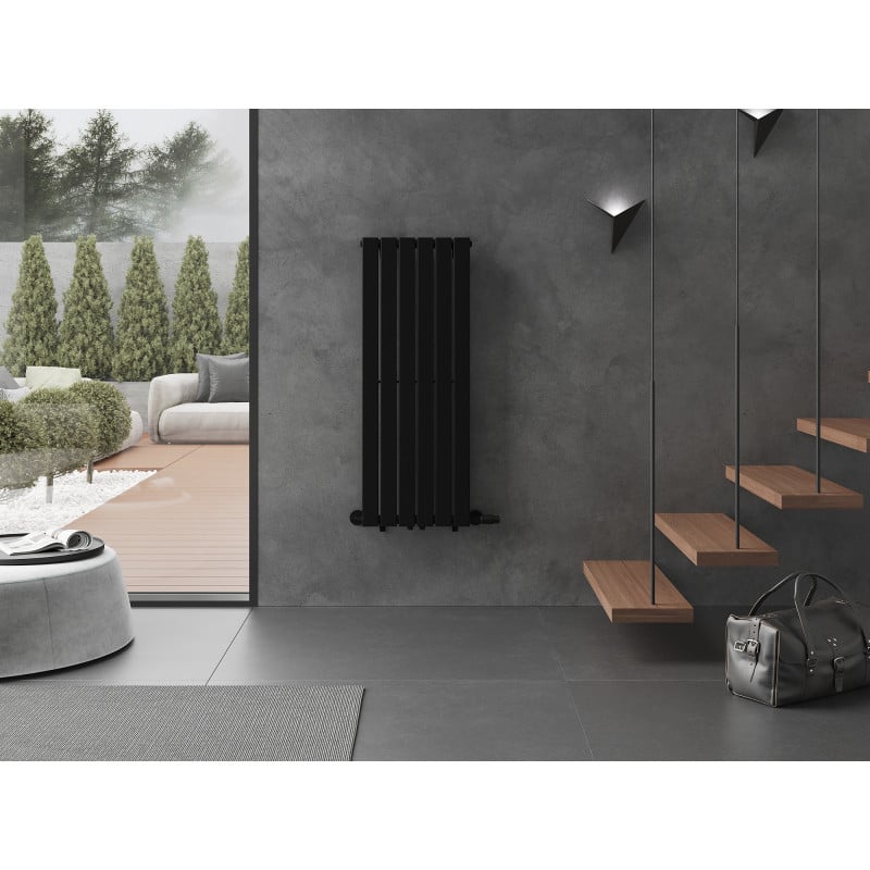Mexen Boston radiador decorativo 1200 x 452 mm, 611 W, negro - W213-1200-452-00-70