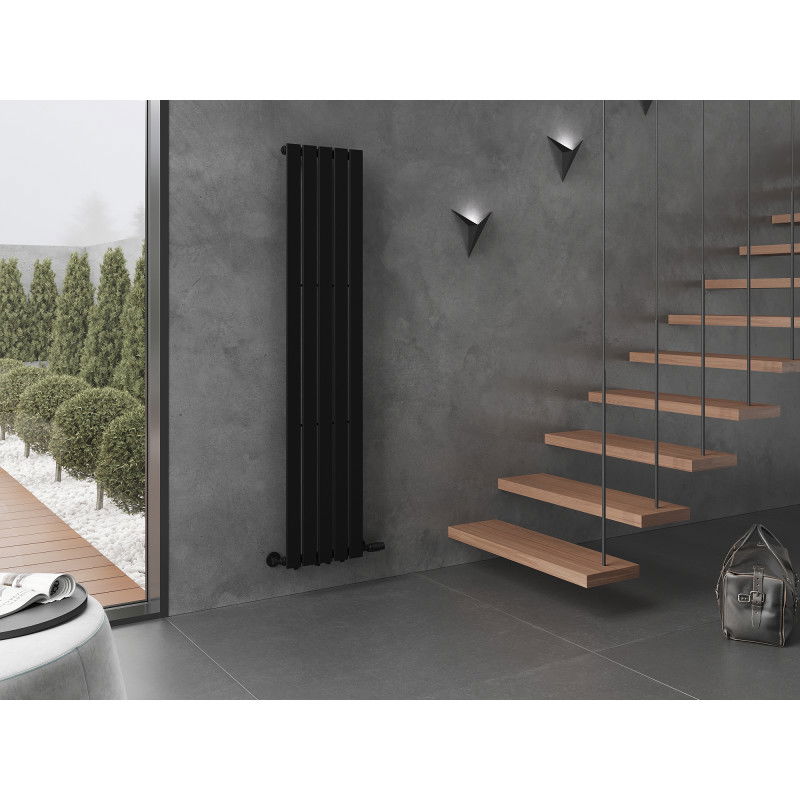 Mexen Boston decorative radiator 1800 x 376 mm, 740 W, black - W213-1800-376-01-70