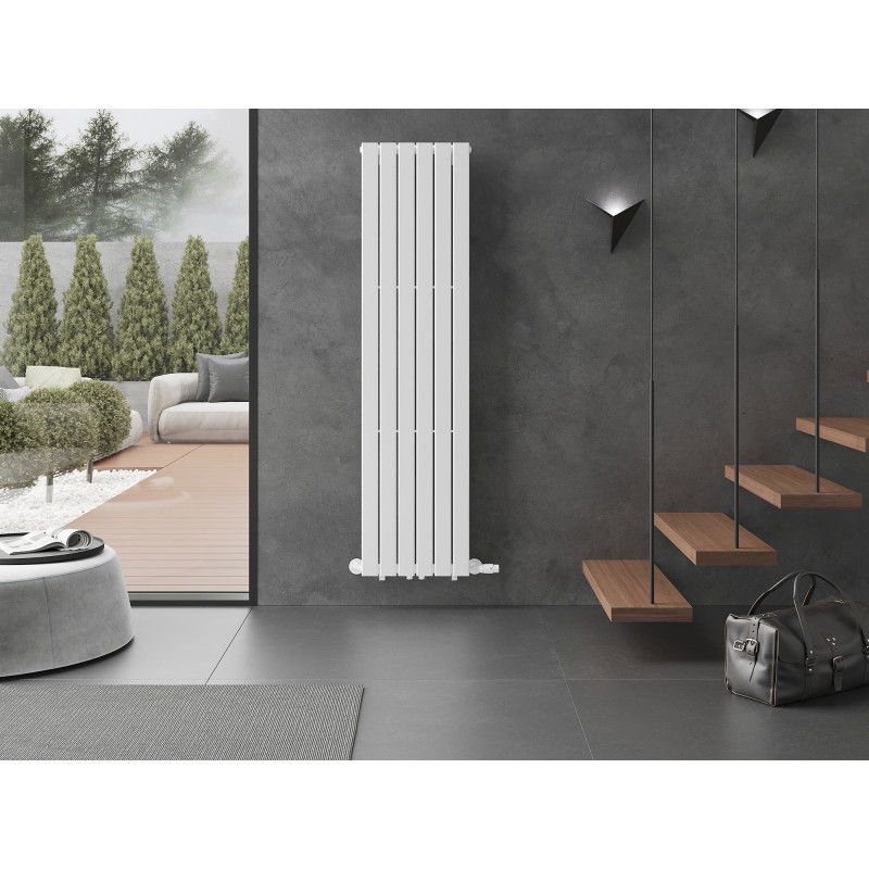 Mexen Boston okrasni radiator 1800 x 452 mm, 888 W, bel - W213-1800-452-00-20