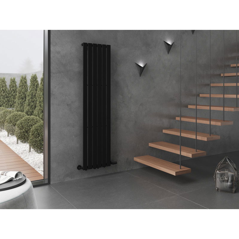 Mexen Boston decoratieve radiator 1800 x 452 mm, 888 W, zwart - W213-1800-452-00-70