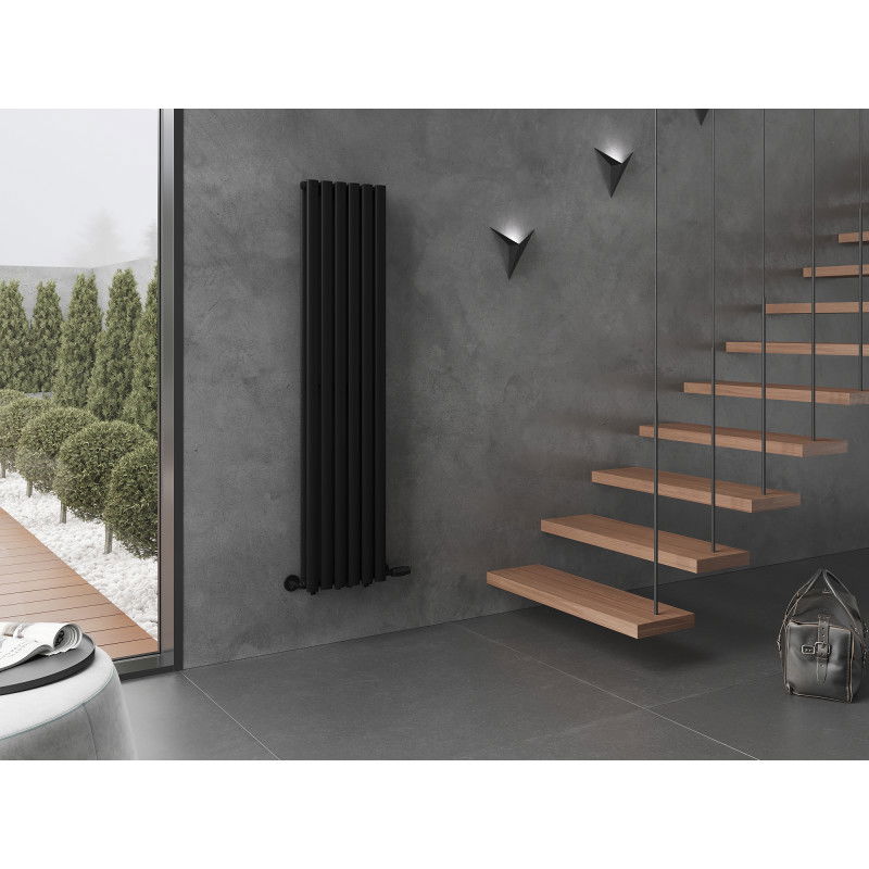 Mexen Dallas radiador decorativo 1600 x 360 mm, 1039 W, negro - W214-1600-360-00-70